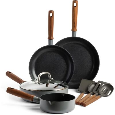 GreenPan Mayflower Pro Antihaft-Set 9 Stück Anthrazitgrau GreenPan Mayflower Pro Antihaft-Set 9 Stück Anthrazitgrau