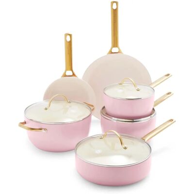 GreenPan Padova 10-teilige Antihaft-Kochgeschirr-Set - Rosé GreenPan Padova 10-teilige Antihaft-Kochgeschirr-Set - Rosé