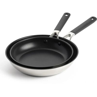 Sada Kuchyňského Nádobí KitchenAid Classic z Nerezové Oceli - Indukce, 2 kusy Sada Kuchyňského Nádobí KitchenAid Classic z Nerezové Oceli - Indukce, 2 kusy