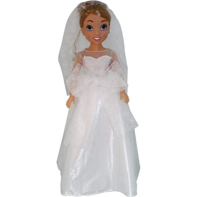 Puppe - 80 cm Realistische Braut mit Hochzeitskleid - Kinder Spiel & Sammeln Puppe - 80 cm Realistische Braut mit Hochzeitskleid - Kinder Spiel & Sammeln