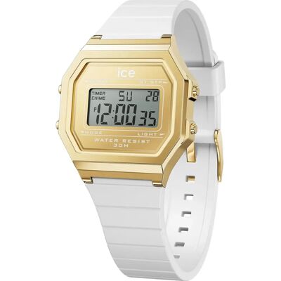 Montre Digitale Femmes Or Blanc Ice Watch - Poignet Montre Digitale Femmes Or Blanc Ice Watch - Poignet