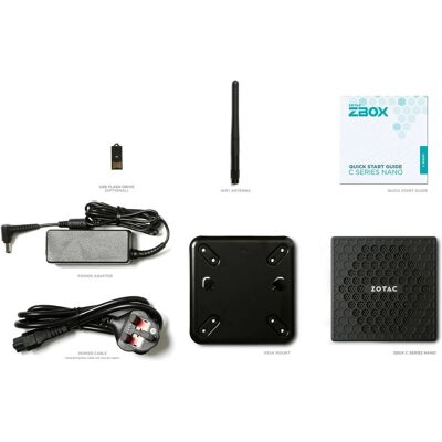 Zotac N100 Mini PC - Sort - Understøtter 3 skærme - Kompakt design Zotac N100 Mini PC - Sort - Understøtter 3 skærme - Kompakt design