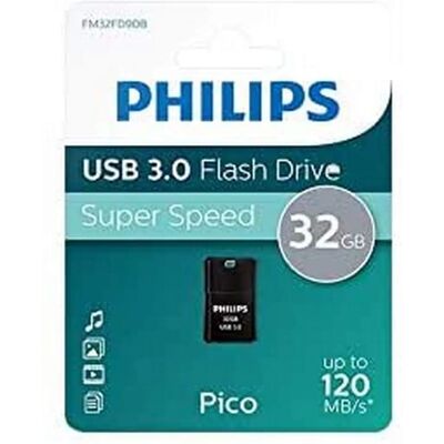 Pendrive USB 3.0 Philips Pico Edition 32GB - Negro Pendrive USB 3.0 Philips Pico Edition 32GB - Negro