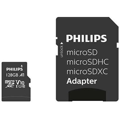 Cartão de Memória Philips 128GB Classe 10 UHS-I U1 - Cartão de memória Cartão de Memória Philips 128GB Classe 10 UHS-I U1 - Cartão de memória