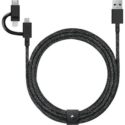 Native Union Belt - Cable USB multi-conector de 2m - Negro Native Union Belt - Cable USB multi-conector de 2m - Negro