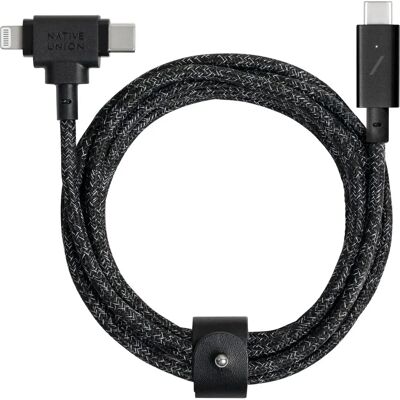 Native Union Belt Duo Pro - Hochgeschwindigkeits USB C Lightning Kabel Native Union Belt Duo Pro - Hochgeschwindigkeits USB C Lightning Kabel
