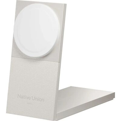 Native Union Rise 2-In-1 Qi2 Smartphone Light grey Wireless charging - Wireless Charger Native Union Rise 2-In-1 Qi2 Smartphone Light grey Wireless charging - Wireless Charger