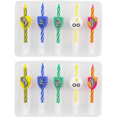 Ensemble de bougies Harry Potter de Cinereplicas - 10 logos - 2cm Ensemble de bougies Harry Potter de Cinereplicas - 10 logos - 2cm