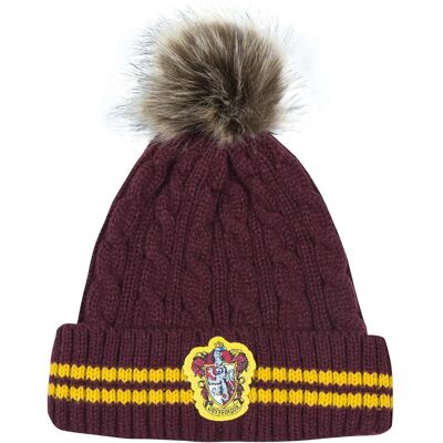 Gorro com Pom-Pom Harry Potter Gryffindor - Licença oficial - 98% Acrílico Gorro com Pom-Pom Harry Potter Gryffindor - Licença oficial - 98% Acrílico
