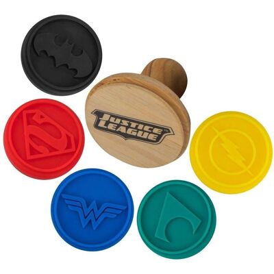 Cinereplicas Justice League Cookie Stamps - Logos Cinereplicas Justice League Cookie Stamps - Logos