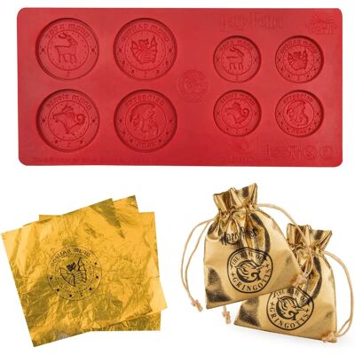 Harry Potter Silikonmünzform - Gringotts Bank - 8 Vertiefungen Harry Potter Silikonmünzform - Gringotts Bank - 8 Vertiefungen