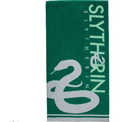 Serviette Harry Potter Serpentard - 140x70cm - Publicité Serviette Harry Potter Serpentard - 140x70cm - Publicité