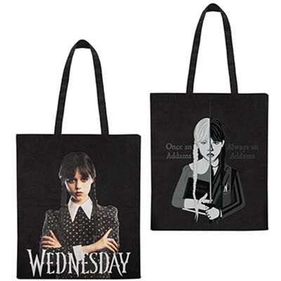 Wednesday Addams Tote Bag - DI-CR2476 - Tote Bag Wednesday Addams Tote Bag - DI-CR2476 - Tote Bag