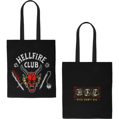 Sacoche Stranger Things Hellfire Club de Cinereplicas - Sac shopping - Publicité Sacoche Stranger Things Hellfire Club de Cinereplicas - Sac shopping - Publicité