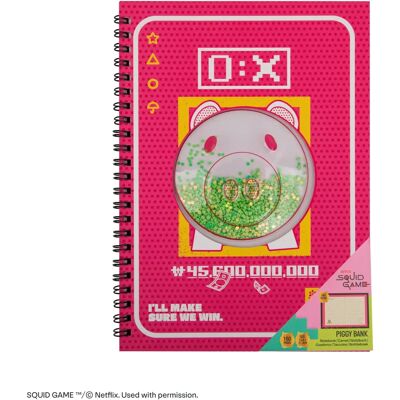 Cuaderno Piggy Bank de Squid Game de Cinereplicas - Tapa dura - 160 páginas Cuaderno Piggy Bank de Squid Game de Cinereplicas - Tapa dura - 160 páginas