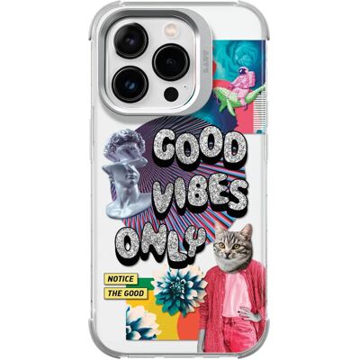 Coque Laut Pop Glitch pour iPhone 15 Pro - Transparent, Multicolore Coque Laut Pop Glitch pour iPhone 15 Pro - Transparent, Multicolore