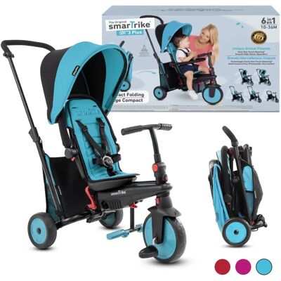Smartrike STR3 Tricycle Bleu - Voiture pour enfants - Publicité Smartrike STR3 Tricycle Bleu - Voiture pour enfants - Publicité