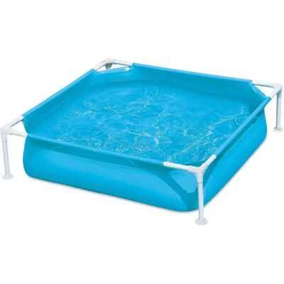 Summer Waves Kleine Pool - Quadratisch, Blau, 122cm - Schwimmbad Summer Waves Kleine Pool - Quadratisch, Blau, 122cm - Schwimmbad