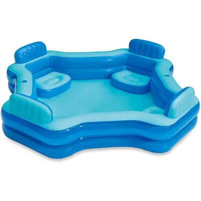 Summer Waves Jumbo Deluxe Comfort Opblaasbaar Zwembad - 267x267x66 cm Summer Waves Jumbo Deluxe Comfort Opblaasbaar Zwembad - 267x267x66 cm