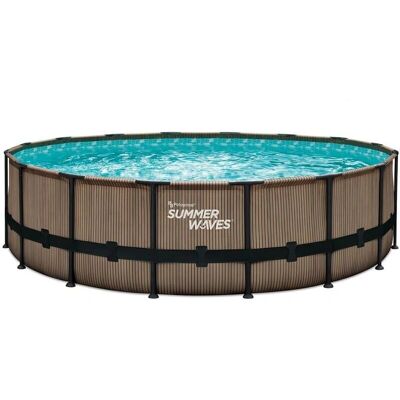 Framepool SUMMERWAVES Elite Pool - Rund, Braun, 488cm Ø, 122cm H Framepool SUMMERWAVES Elite Pool - Rund, Braun, 488cm Ø, 122cm H
