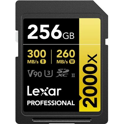 Karta SD Lexar Professional 2000x 256GB - SDXC UHS-II karta pamięci - Do 300MB/s R Karta SD Lexar Professional 2000x 256GB - SDXC UHS-II karta pamięci - Do 300MB/s R