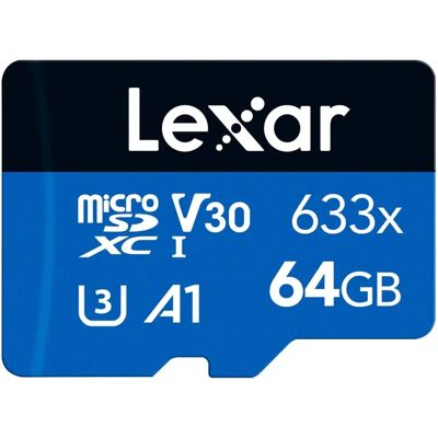 Lexar 633x 64GB Micro SD Card - Memory Card Lexar 633x 64GB Micro SD Card - Memory Card