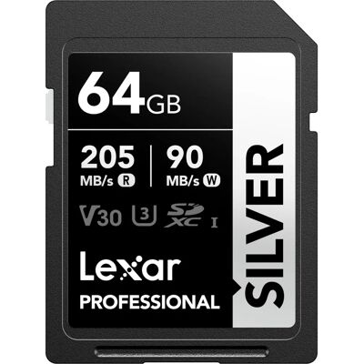 Lexar 64GB SD-Karte - Silber - UHS-I Speicherkarte Lexar 64GB SD-Karte - Silber - UHS-I Speicherkarte
