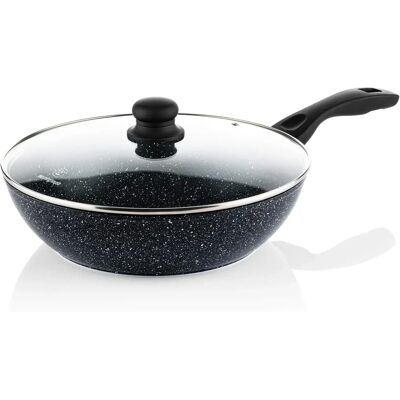 Wok Westinghouse Marbre Noir - Antiadhésif, 30cm, Induction - Publicité Wok Westinghouse Marbre Noir - Antiadhésif, 30cm, Induction - Publicité