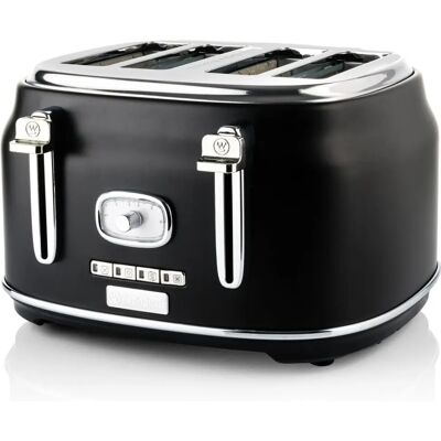 Westinghouse Retro-Toaster - Grille-pain 4 tranches - NOIR - Publicité Westinghouse Retro-Toaster - Grille-pain 4 tranches - NOIR - Publicité