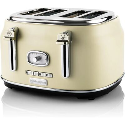 Westinghouse Retro 4 fentes WKTTB809WH - Blanc - Publicité Westinghouse Retro 4 fentes WKTTB809WH - Blanc - Publicité