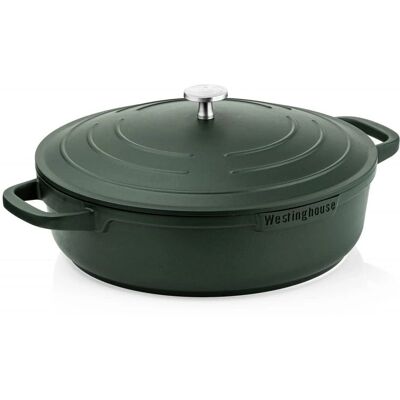 Poêle en aluminium Westinghouse Ø 32 cm - 5,8L - Vert - Cocotte - Publicité Poêle en aluminium Westinghouse Ø 32 cm - 5,8L - Vert - Cocotte - Publicité