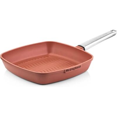 Poêle en terracotta Westinghouse - 28x28cm - Antiadhésive, Compatible four, Manche froide - Publicité Poêle en terracotta Westinghouse - 28x28cm - Antiadhésive, Compatible four, Manche froide - Publicité