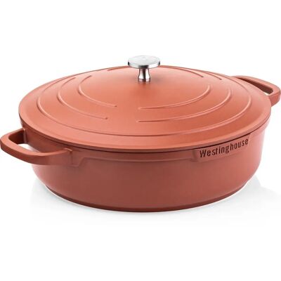 Poêle Orange Westinghouse 28cm - Compatible four - 4,1L - Publicité Poêle Orange Westinghouse 28cm - Compatible four - 4,1L - Publicité