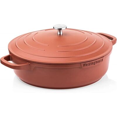 Ustensens Westinghouse - Poêle en aluminium 32cm & Cocotte - Rouge - Publicité Ustensens Westinghouse - Poêle en aluminium 32cm & Cocotte - Rouge - Publicité