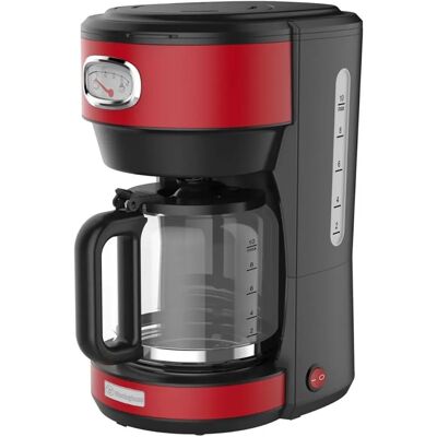 Cafetière rétro Westinghouse - 1,25L - 10 tasses - Rouge - Publicité Cafetière rétro Westinghouse - 1,25L - 10 tasses - Rouge - Publicité