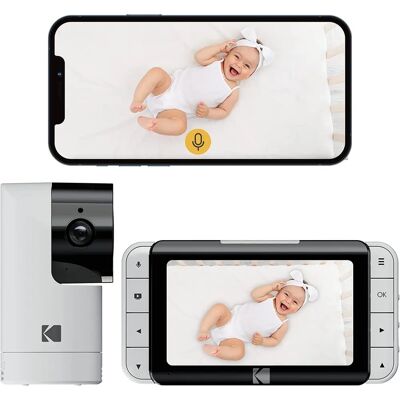 Babyphone Kodak C525P Blanc - Moniteur pour bébé - Publicité Babyphone Kodak C525P Blanc - Moniteur pour bébé - Publicité