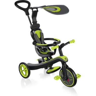 Globber Explorer Trike 4 v 1 Limetková Zelená - Tříkolka Globber Explorer Trike 4 v 1 Limetková Zelená - Tříkolka