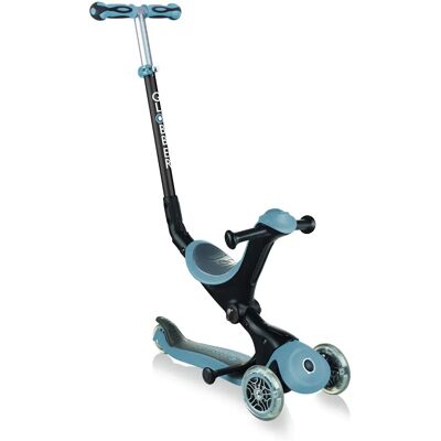 GLOBBER Go-up Deluxe - Trottinette pliable 3-en-1, bleu cendre & acier GLOBBER Go-up Deluxe - Trottinette pliable 3-en-1, bleu cendre & acier