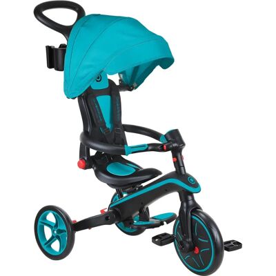 Globber Trójkołowiec dla dzieci - Teal - Regulowane siedzenie - Bezpieczny pasek 5 punktów - Zakrzywiona bariera bezpieczeństwa - Pojazd dla dzieci - 10m-5l Globber Trójkołowiec dla dzieci - Teal - Regulowane siedzenie - Bezpieczny pasek 5 punktów - Zakrzywiona bariera bezpieczeństwa - Pojazd dla dzieci - 10m-5l