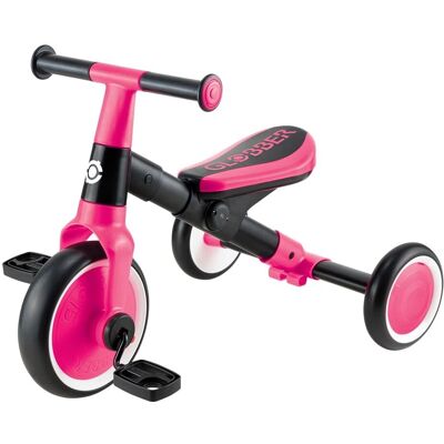Globber Fuchsia-Noir 2-en-1 Tricycle - Tricycle - Publicité Globber Fuchsia-Noir 2-en-1 Tricycle - Tricycle - Publicité