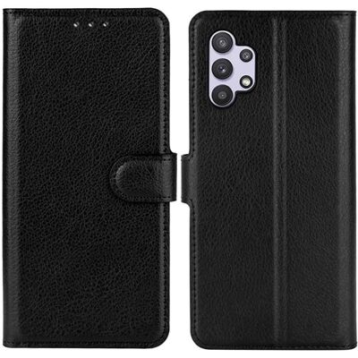 Evelent G-SP Samsung Galaxy A32 4G Lompakkokotelo Flip Stand - Musta Evelent G-SP Samsung Galaxy A32 4G Lompakkokotelo Flip Stand - Musta