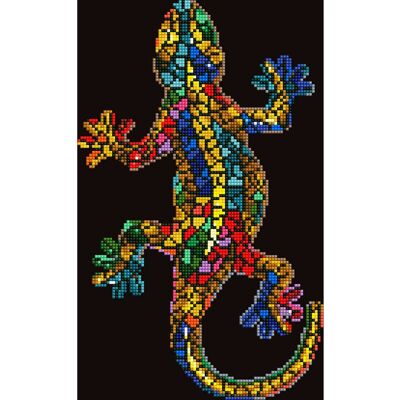 Diamond Dotz Gekko Paua - Broderie diamant 29x43cm - Publicité Diamond Dotz Gekko Paua - Broderie diamant 29x43cm - Publicité