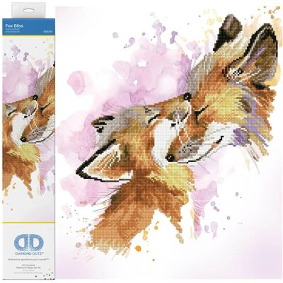 Diamond Dotz Fox Bliss - Diamant Malerei Set 42x50cm für Anfänger & Fortgeschrittene Diamond Dotz Fox Bliss - Diamant Malerei Set 42x50cm für Anfänger & Fortgeschrittene