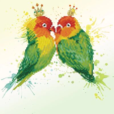 Diamond Dotz Love Birds - Kit de Peinture Diamants - Publicité Diamond Dotz Love Birds - Kit de Peinture Diamants - Publicité