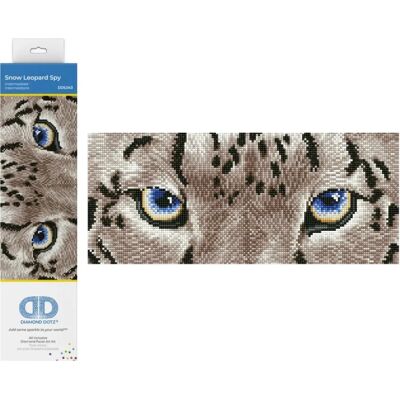 Diamond Dotz Snow Leopard Spy - Diamond Painting - 42x18 cm Diamond Dotz Snow Leopard Spy - Diamond Painting - 42x18 cm