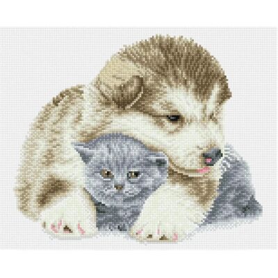 Diamond Dotz Besties - Dipinto di Diamanti Quadrato 41x33cm - Original Diamond Dotz Besties - Dipinto di Diamanti Quadrato 41x33cm - Original