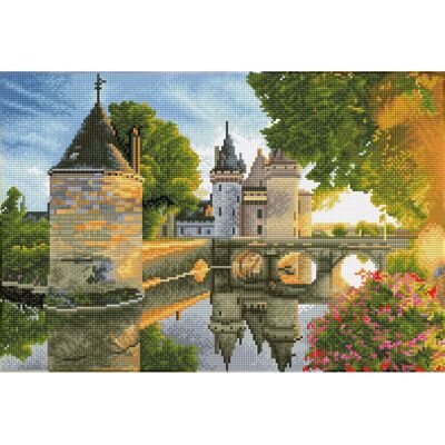 Diamond Dotz River Castle - Hochwertige Strasssteine, 60x43cm Diamond Dotz River Castle - Hochwertige Strasssteine, 60x43cm
