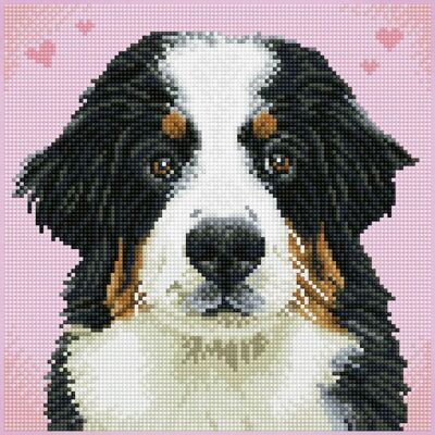 Dante Diamant Stickerei Hund - Diamant Mosaik Kunst Dante Diamant Stickerei Hund - Diamant Mosaik Kunst