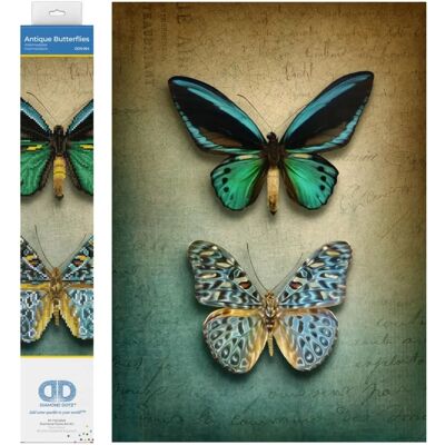 Diamond Dotz Oude Vlinders - DIY Kit 37x51,5cm - Diamant Schilderen Diamond Dotz Oude Vlinders - DIY Kit 37x51,5cm - Diamant Schilderen