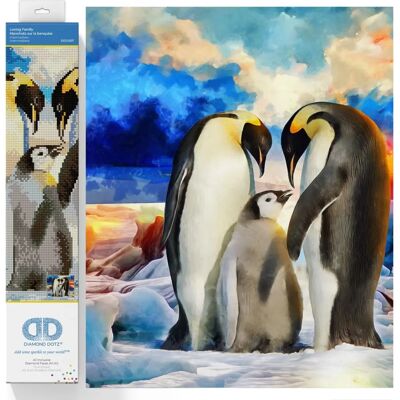 Diamond Dotz Diamond Painting Pinguin Familie - Diamant Malerei Diamond Dotz Diamond Painting Pinguin Familie - Diamant Malerei